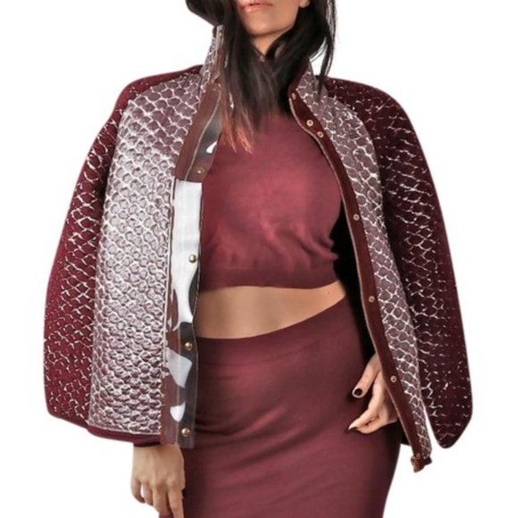 Alexander Wang Runway Jacket Wool Laminated Bomber - Picture 3 of 16